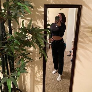 Black vintage 80’s pants 🎄